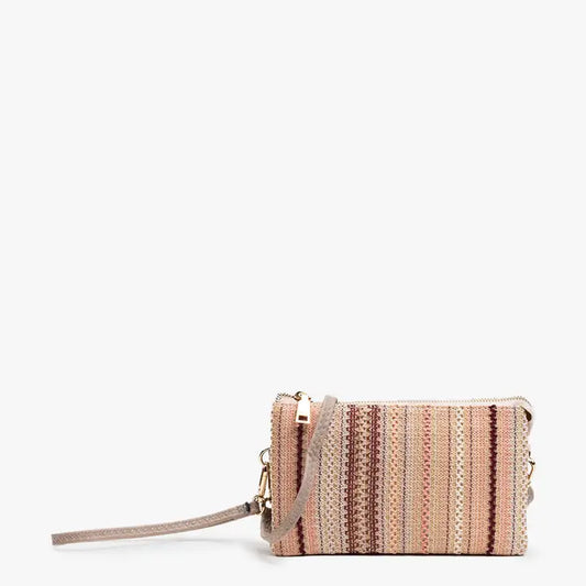 Jen and Co. Riley 3 Compartment Crossbody/Wristlet- click to see options