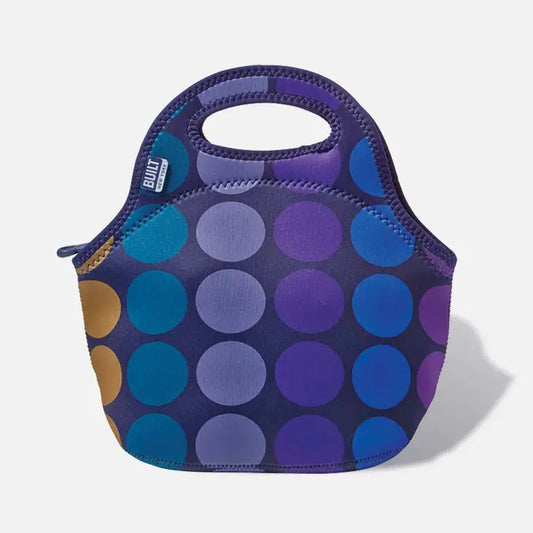 Gourmet Getaway Lunch Tote - Plum Dot