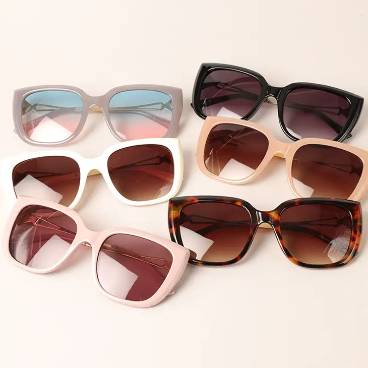 Women's Oversized Bold Square Sunglasses- Click to see options