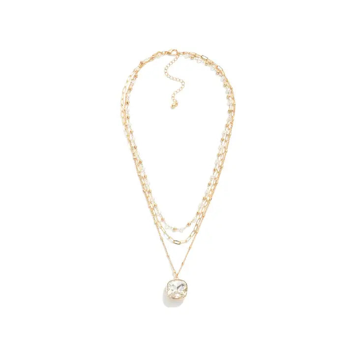 Crystal 3 Strand Necklace - Click to see Options