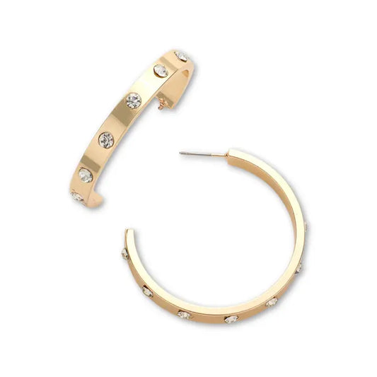 Crystal Love Hoop Earrings - Click to see Options