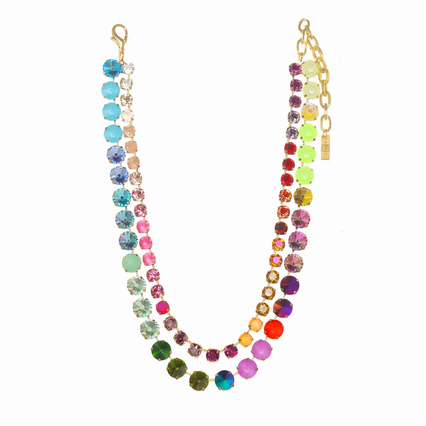 TOVA Gweneth Necklace in Rainbow Ombre