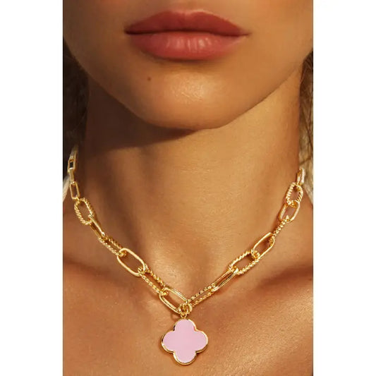 Paperclip Clover Necklace - Click to see Options