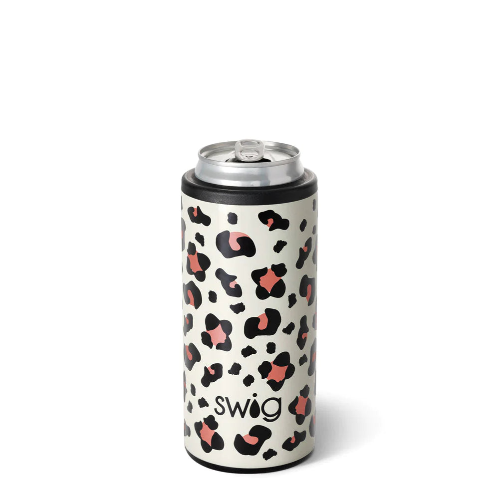 Swig - Luxy Leopard Skinny Can Cooler (12oz)