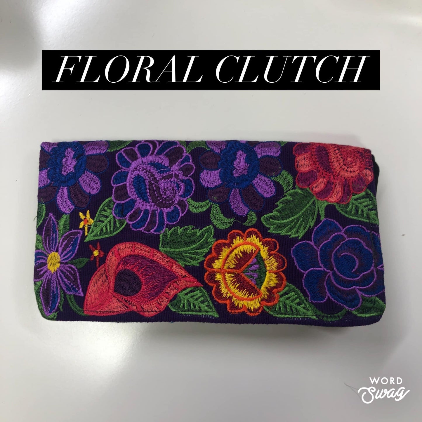 Lucia's Imports Floral Clutch- click to see options