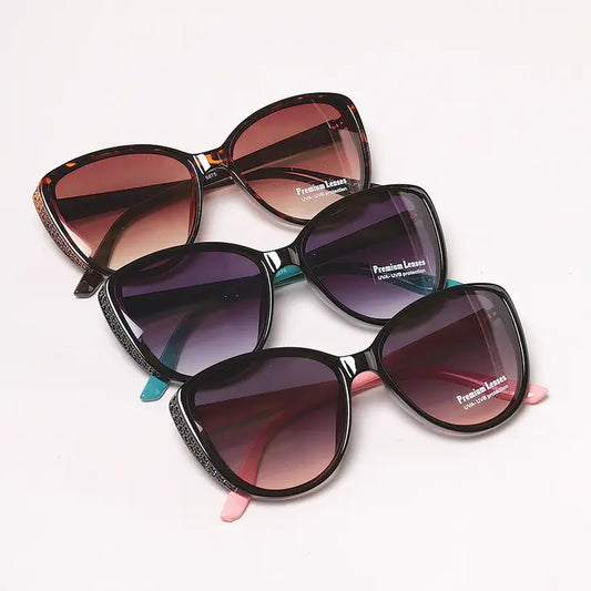 Round Cateye Bold Frame Sunglasses- Click to see options