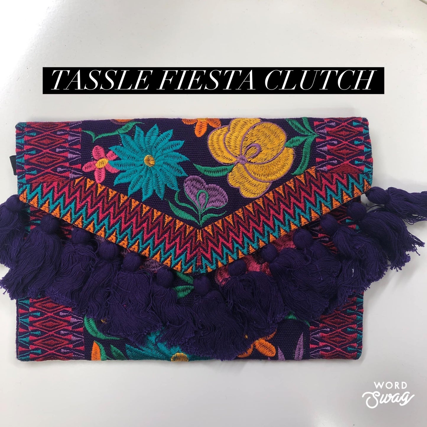 Lucia's Imports Tassle Fiesta Clutch- click to see options